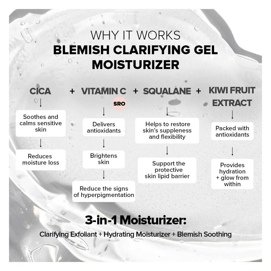 Nudestix Nudeskin Blemish Clarifying Gel Moisturizer 60ml