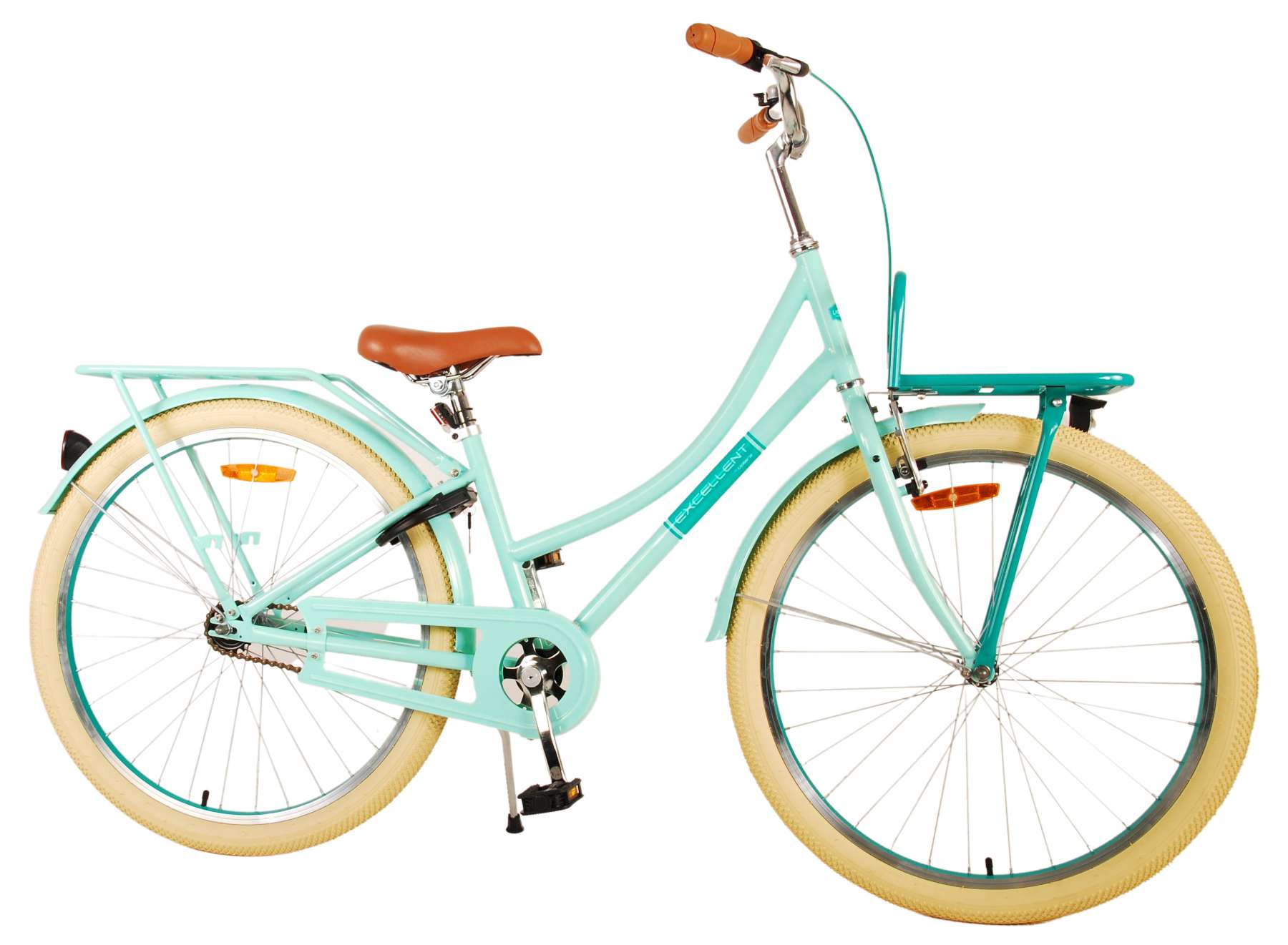 TPFSports Excellent Kinderfahrrad - Mädchen - 26 Zoll - Rücktritt + Handbremse - Grün