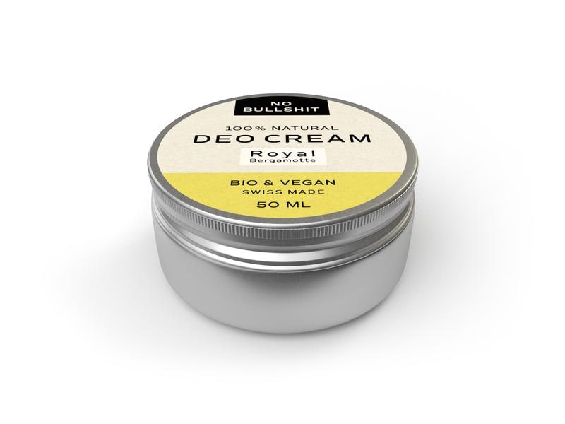 NO BULLSH!T Deo Cream Royal 50 ml Natürliche, vegane Deo Cream ohne künstliche Duft- und Farbstoffe