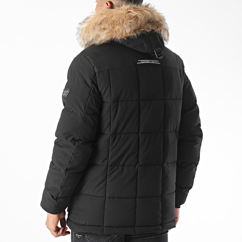 Doudoune Capuche Fourrure Leto 2.0 Puffer Noir