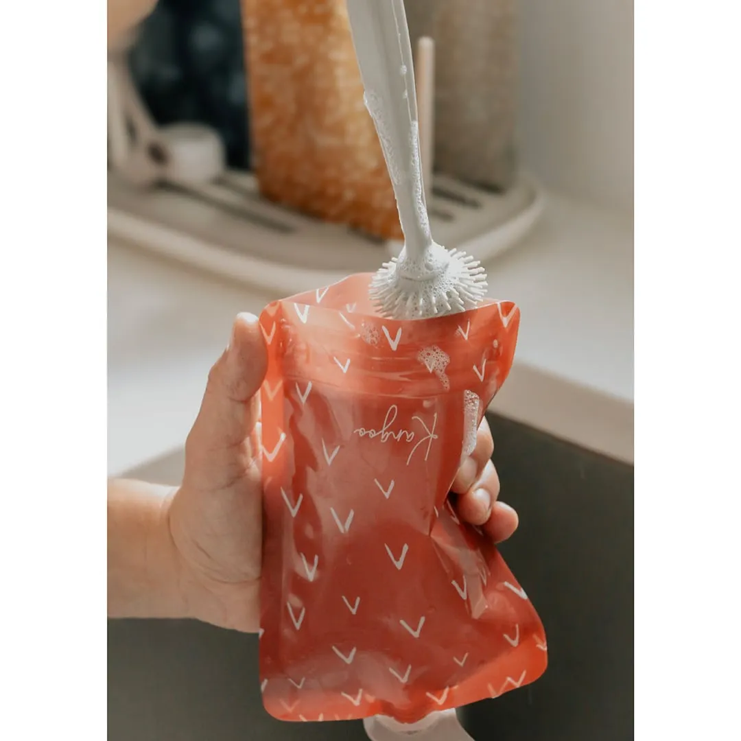 Kangoo et cie Brosse de nettoyage en silicone pour pochettesbiberons