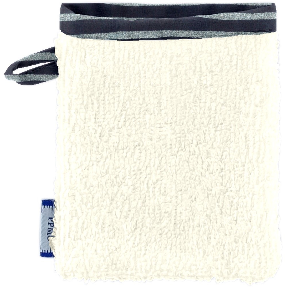 Mini-Gant Démaquillant Rayé Argent Marine