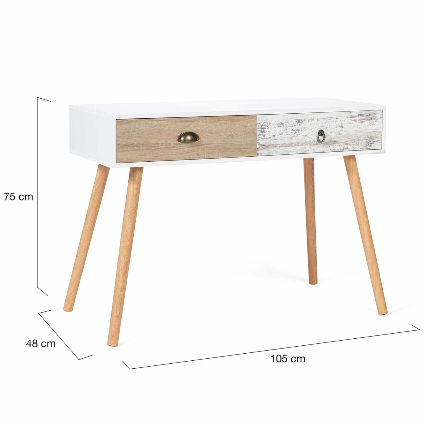 Bureau 1 tiroir BAHIA scandinave