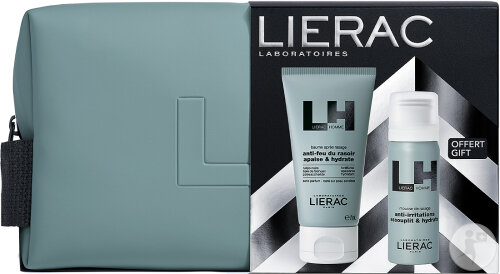 Lierac Homme Coffret Noël Baume Après-Rasage 75ml + Mousse De Rasage 50ml