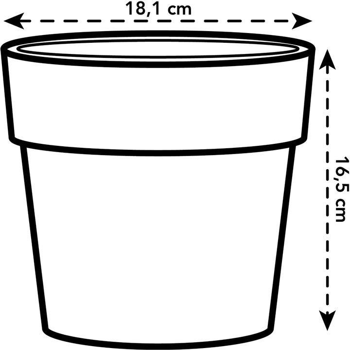 Elho bloempot B. for original geel D 18 H 16,5 cm