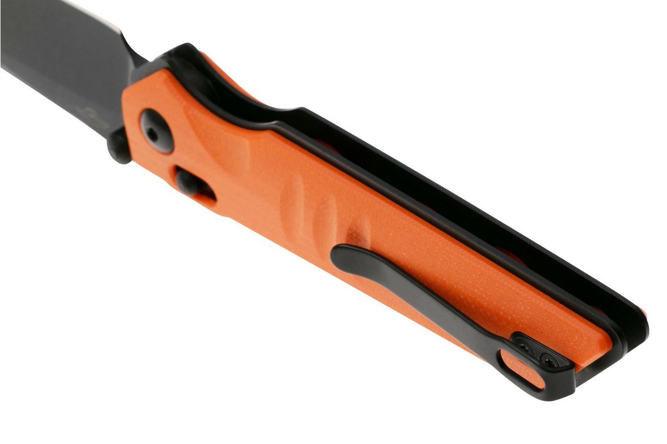 Real Steel Sacra 7711OB Black Böhler K110, Orange G10, zakmes