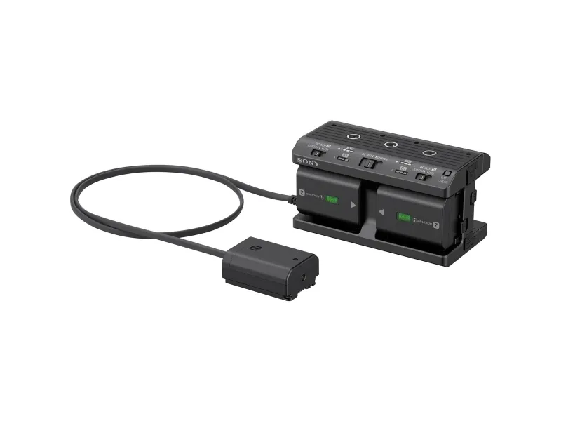 Sony NPA-MQZ1K - Batterioplader/strømadapter - 4 x batterier lader op - 2 output-stikforbindelser (USB) - for NP-FZ100; a6100; a6400; a6500; a6600; a7 III; a7C; a7R III; a7R IV; a7s III; a9; a9 II