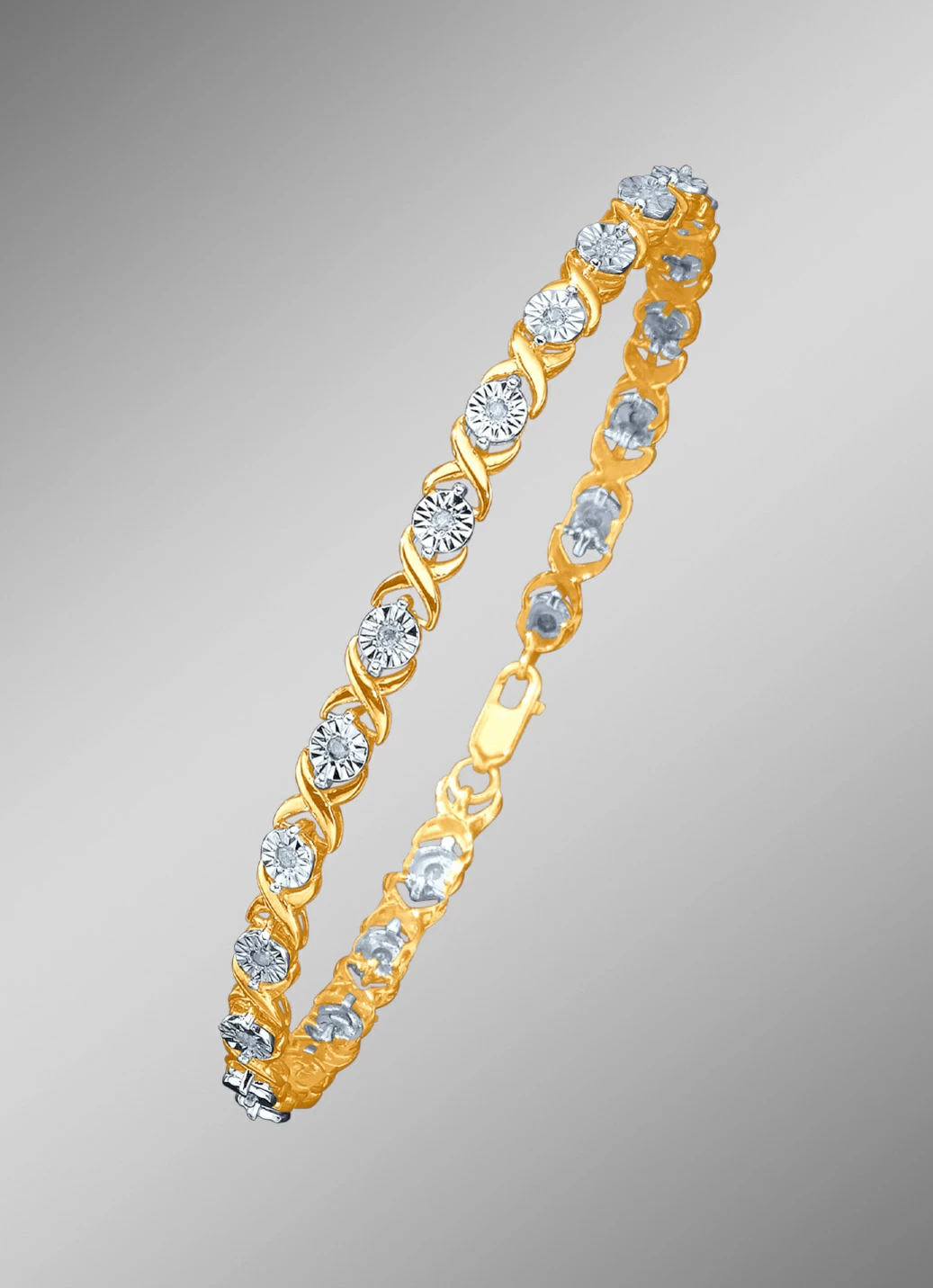 Massives Armband mit Brillanten
