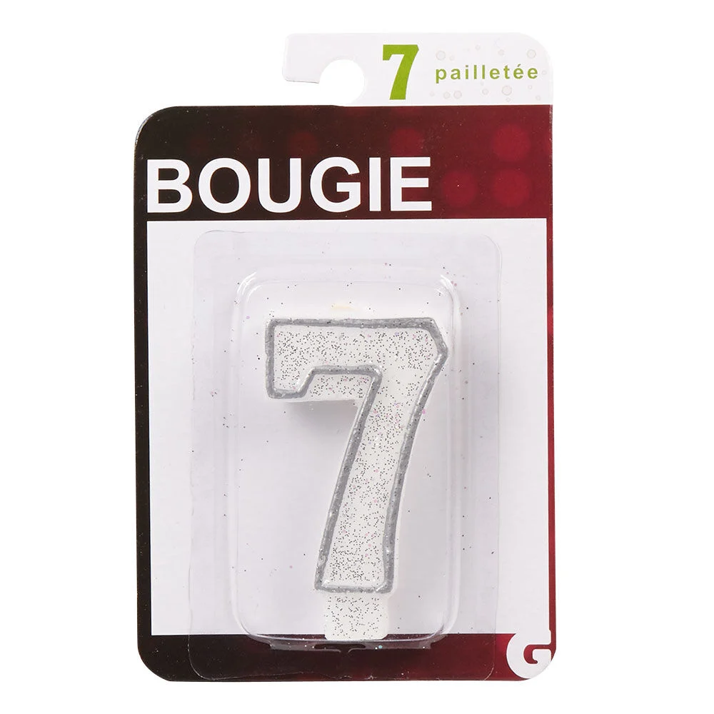 Bougie anniversaire chiffre 7