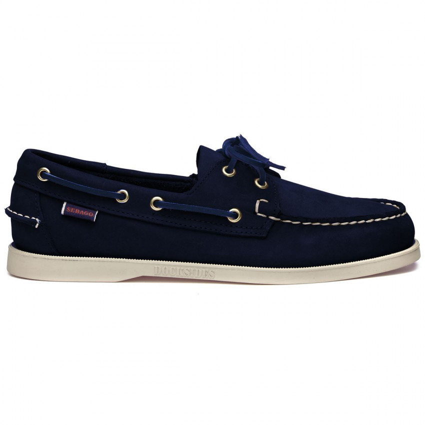 DOCKSIDES NUBUCK Blue Universe-CHAUSSURES BATEAU POUR HOMME EN NUBUCK BLEU UNIVERS