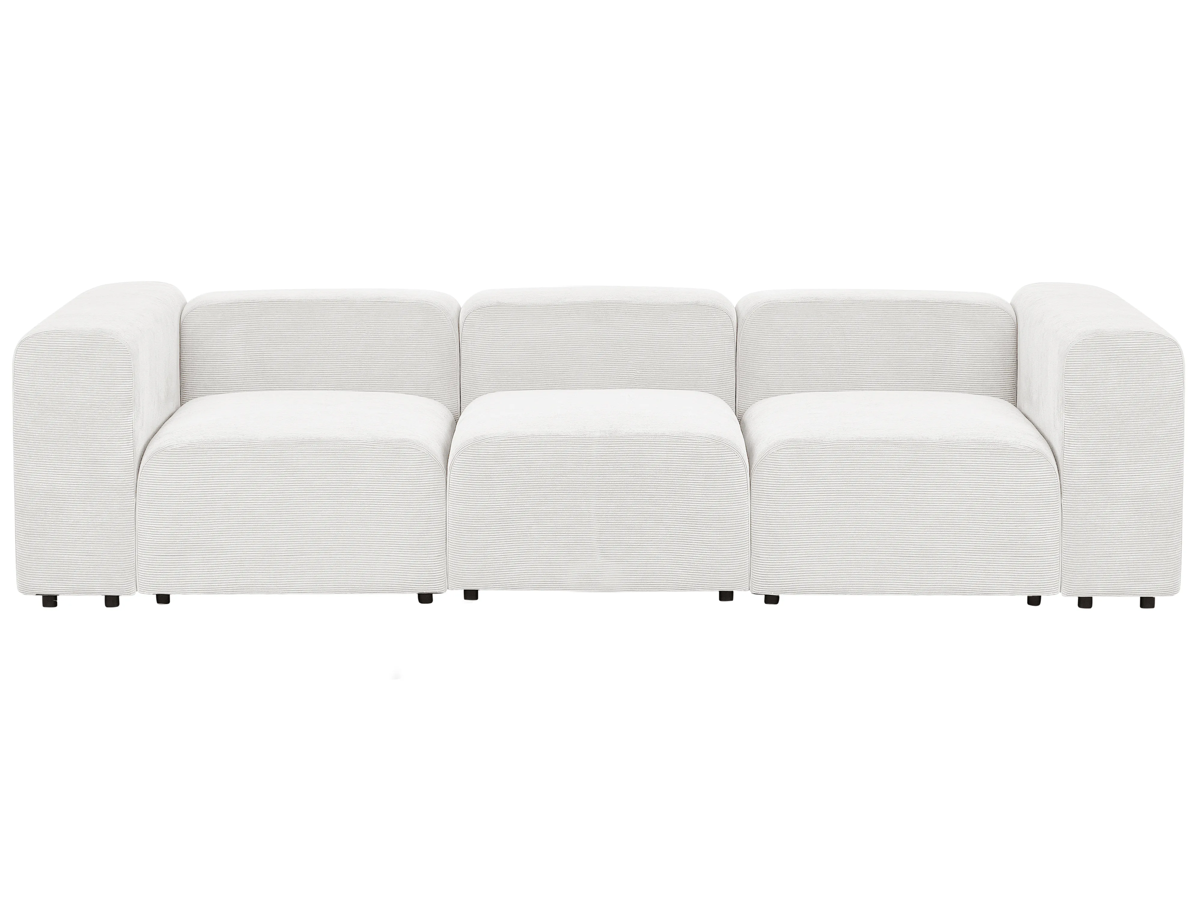 Modulaire bank 3-zits FALSTERBO Corduroy Gebroken wit