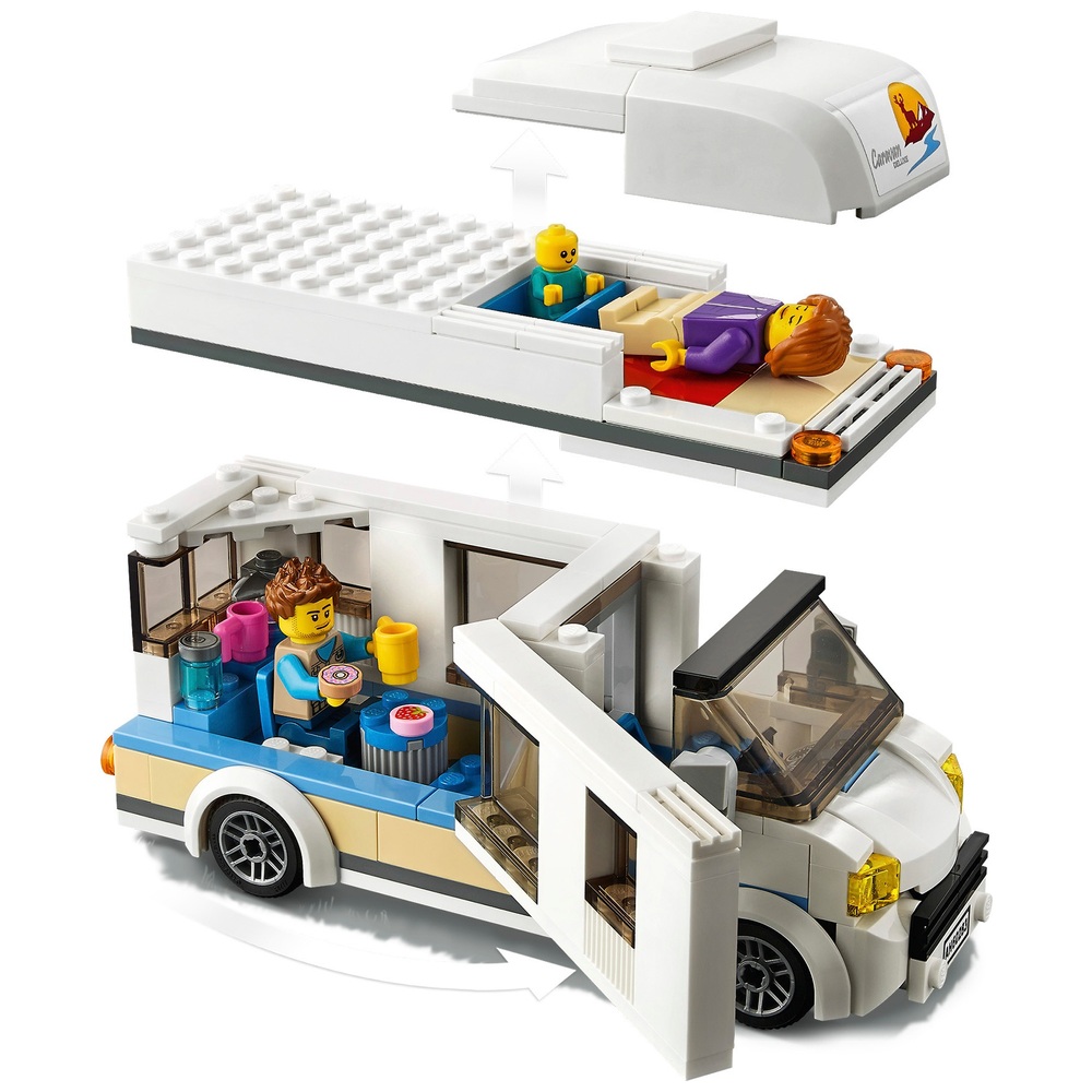 LEGO City 60283 Tolle Fahrzeuge – Wohnmobil-Spielzeugauto