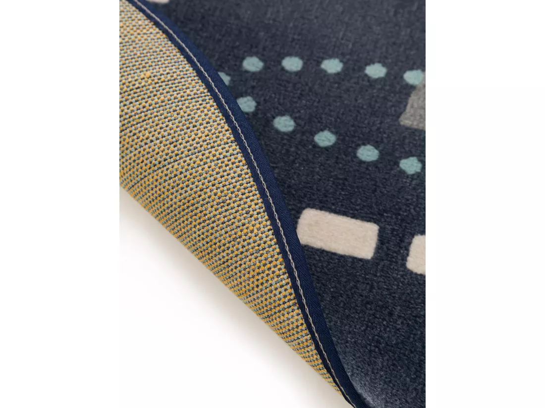 Tapis enfant Juno Bleu ø 120 cm rond