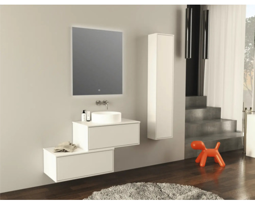 Jungborn NOVE hoge kast, BxHxD 35 x 160 x 20 cm, frontkleur wit mat, 55786