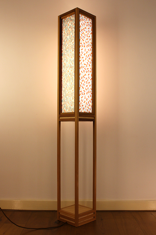 Vloerlamp Ginza cedar