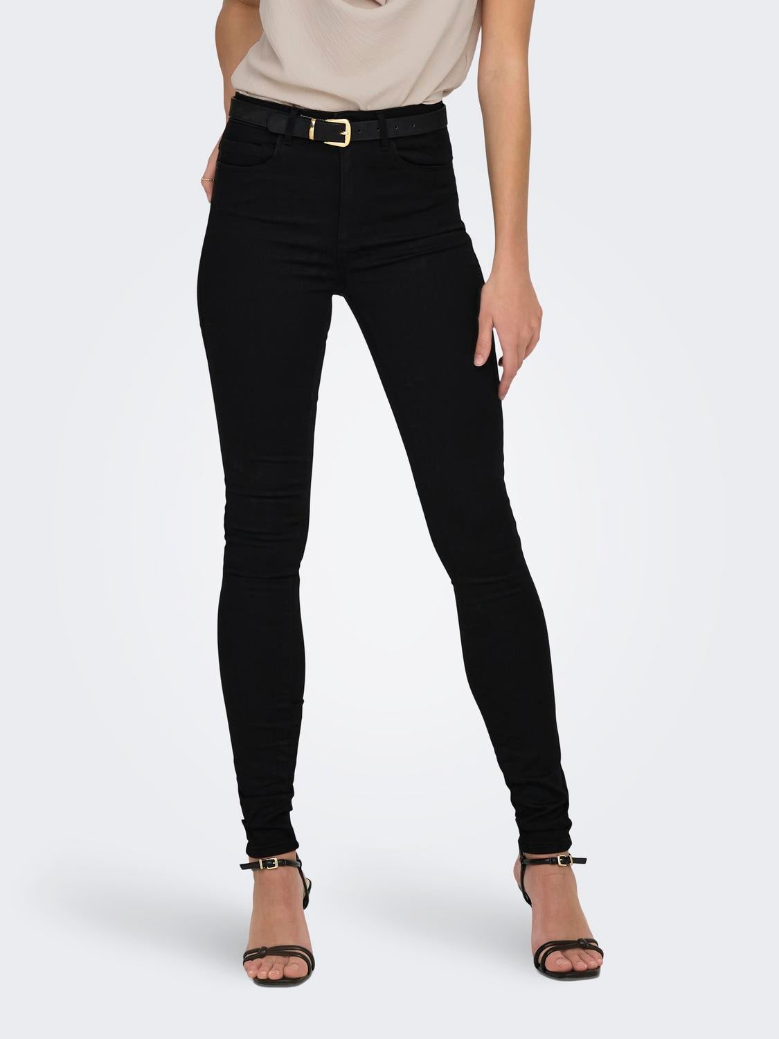 ONLROYAL Hohe Taille Skinny Fit Jeans Black