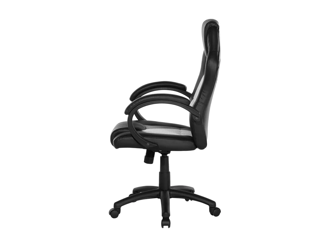 Chaise de bureau FIGHTER Cuir PU Gris clair
