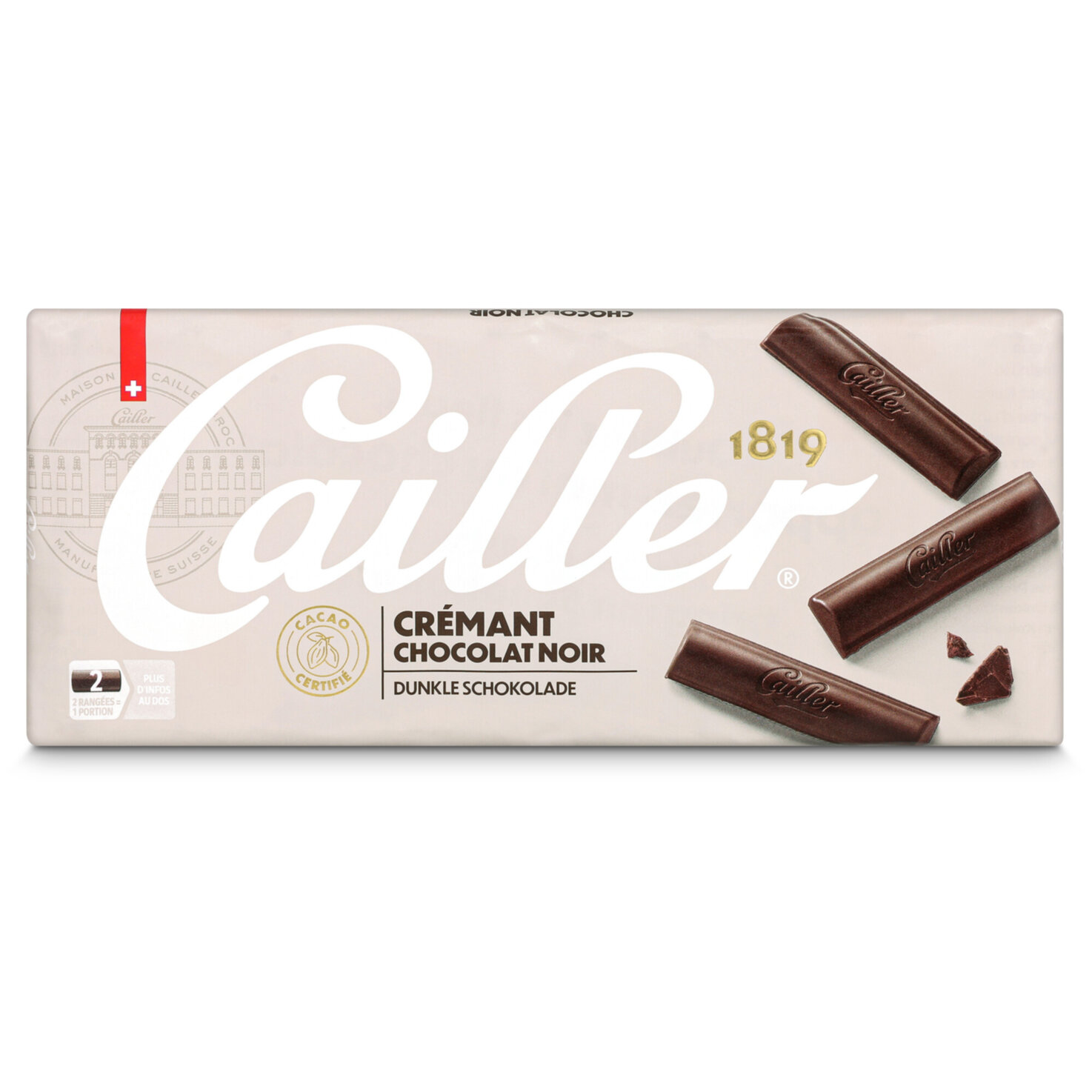 Cailler Crémant 64% Tafelschokolade Dunkel
