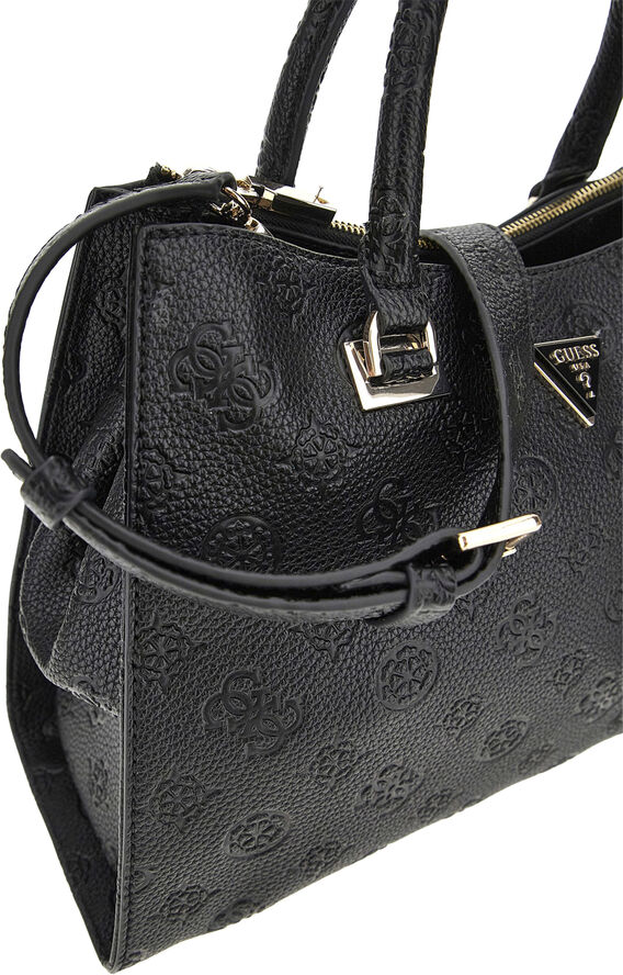 GUESS CRESIDIA SOCIETY SATCHEL Black