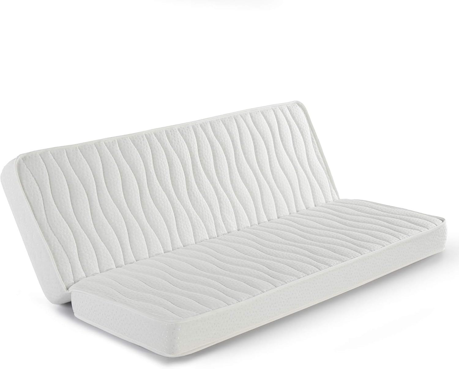 Klappmatratze 130x200 cm für Schlafsofa, 13 cm hoch, Stretch-Stoff mit Sicherheitsleiste und in verschiedenen Größen erhältlich