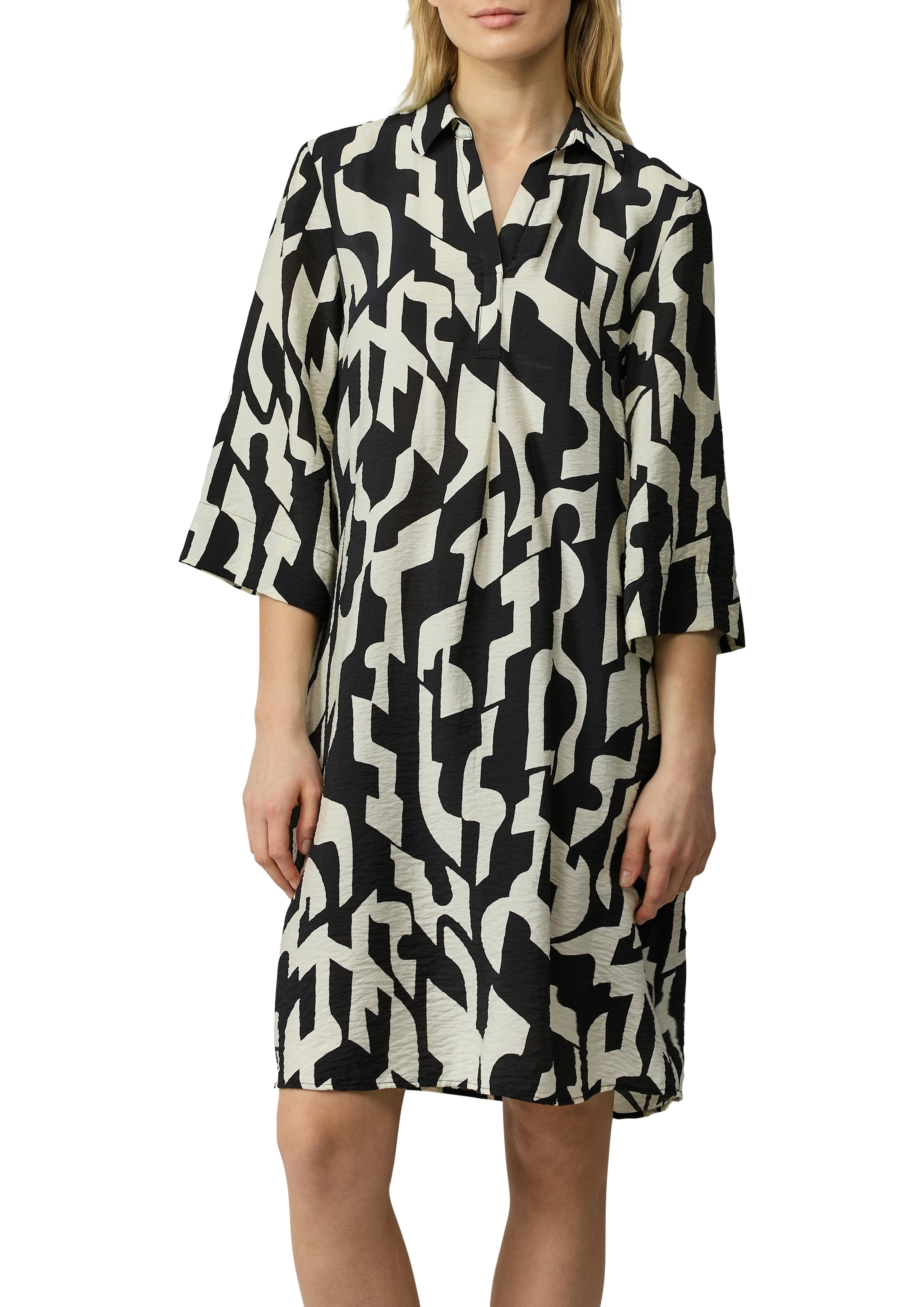s.Oliver Blusenkleid Eingrifftaschen mit All-Over Print