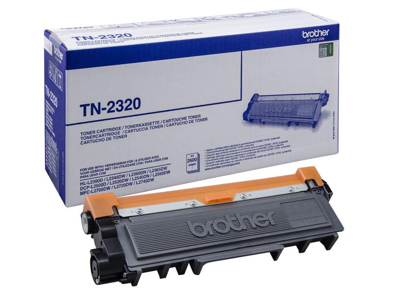 Brother Toner TN-2320 Black Toner, black