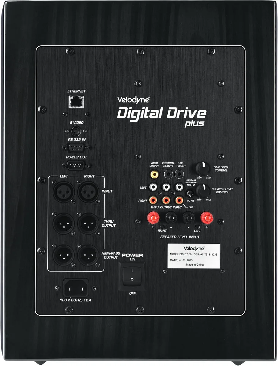 Velodyne Digital Drive Plus 12 Bois noir Caissons de basses