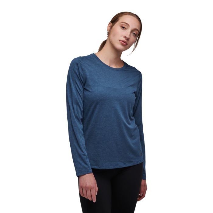 Black Diamond Dame Trøjer Lightwire LS Tee Blå