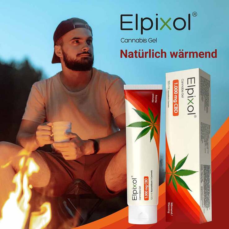 Cannabis Gel 1000 mg Wärme Gel Elpixol, 120 ml
