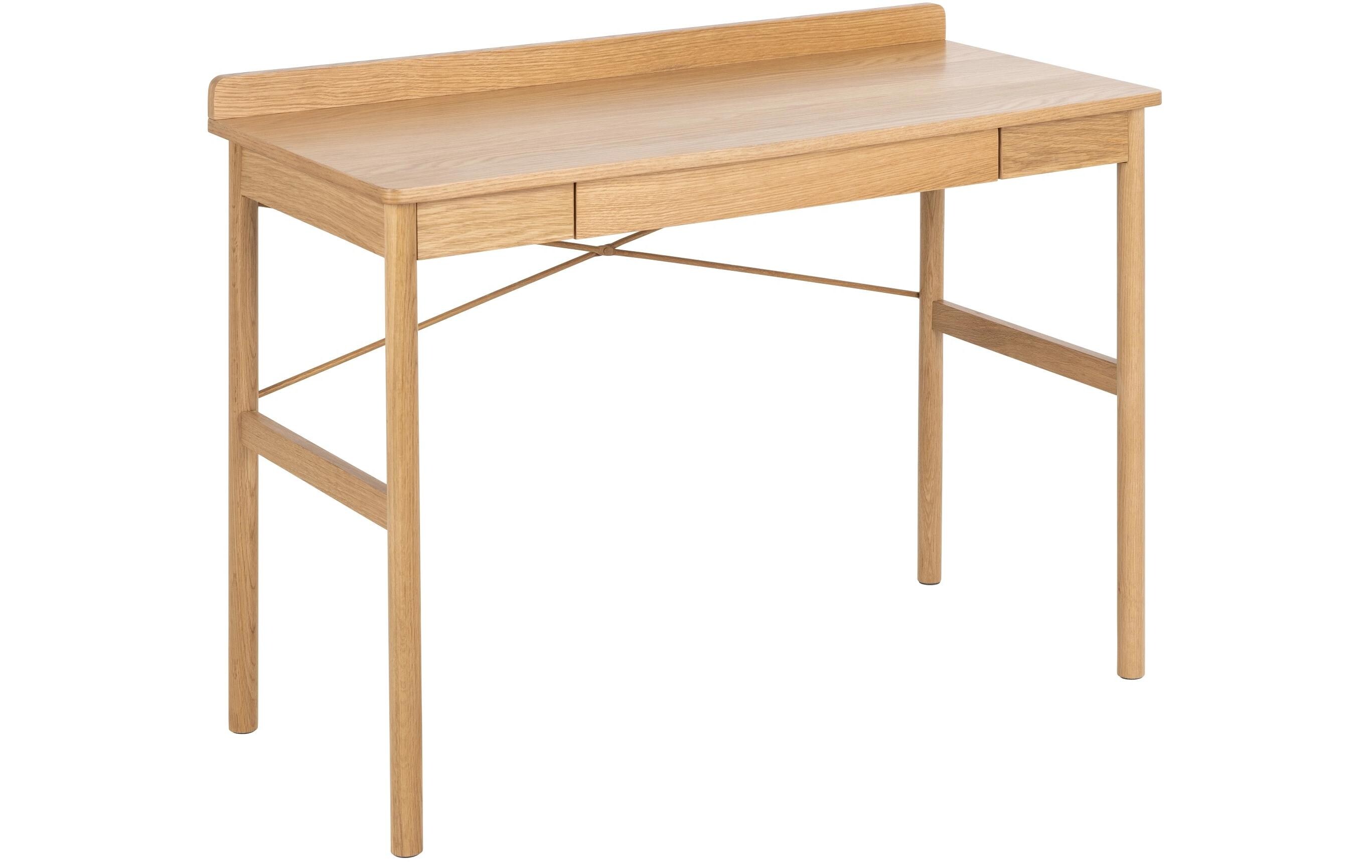 Tisch Paul, Eiche<br>Schreibtisch mit Stauraum im skandinavischen Stil
