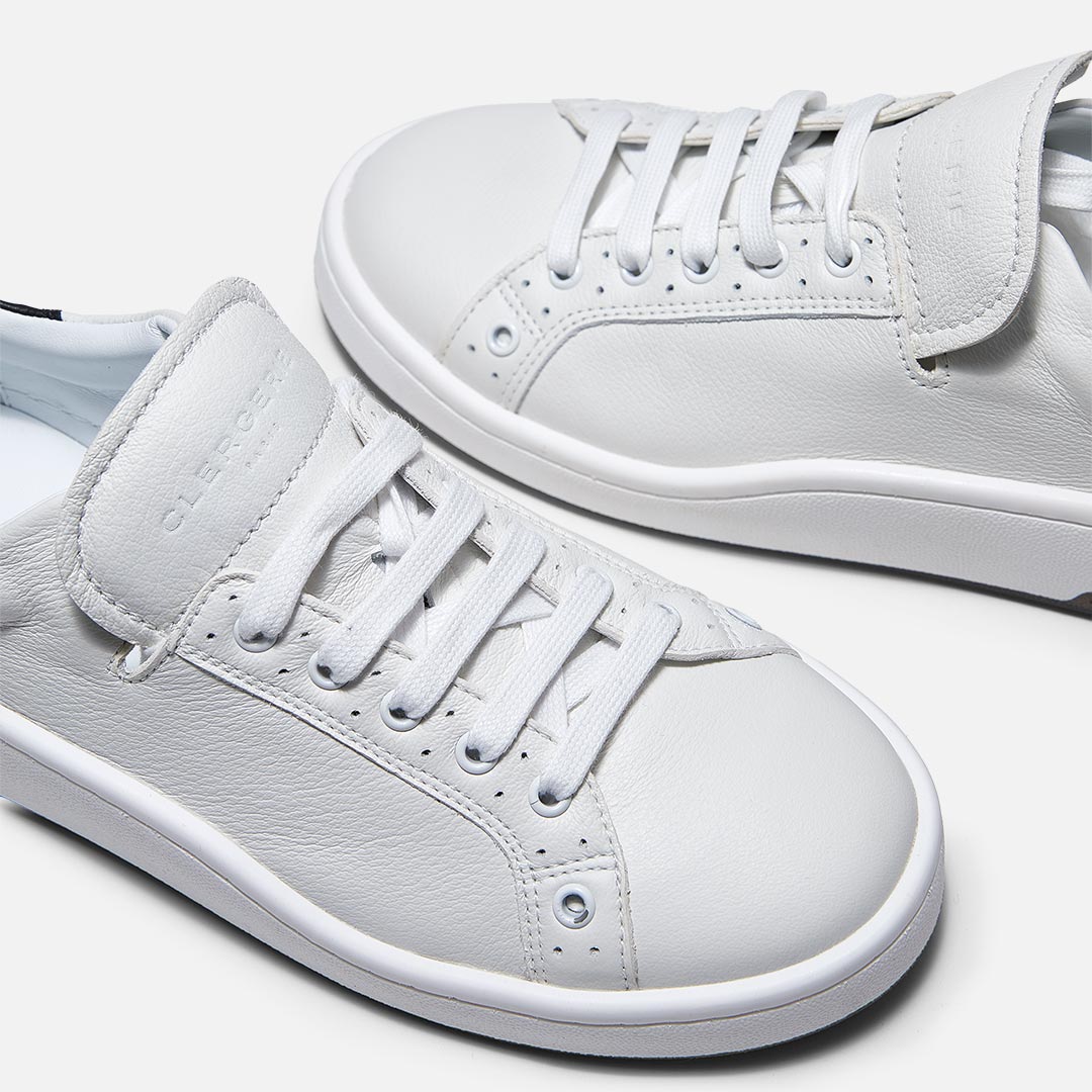 SNEAKERS - GIN sneakers, tanned calfskin white || OUTLET
