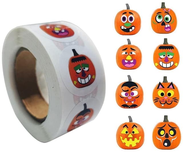 500 Halloween klistermærker, rulle