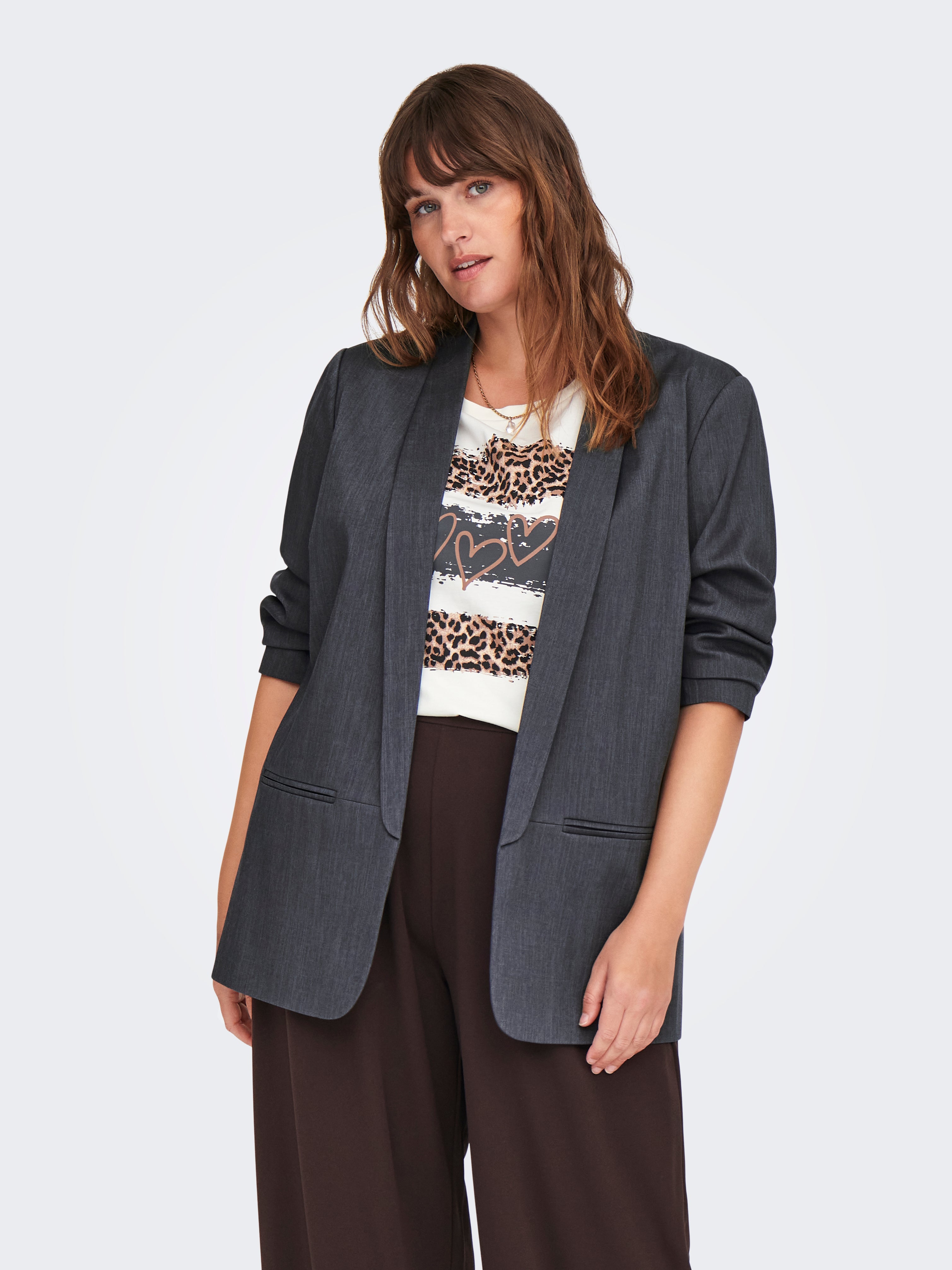CARELLY Blazer Dark Grey Melange