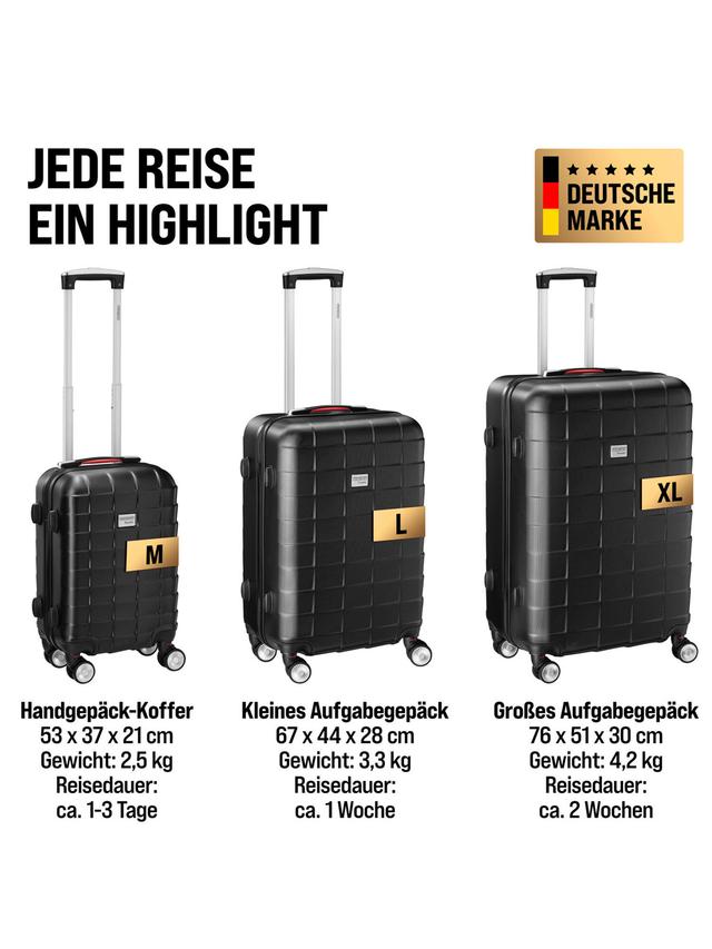 Komfortables reisen mit 3-teiligem Kofferset
