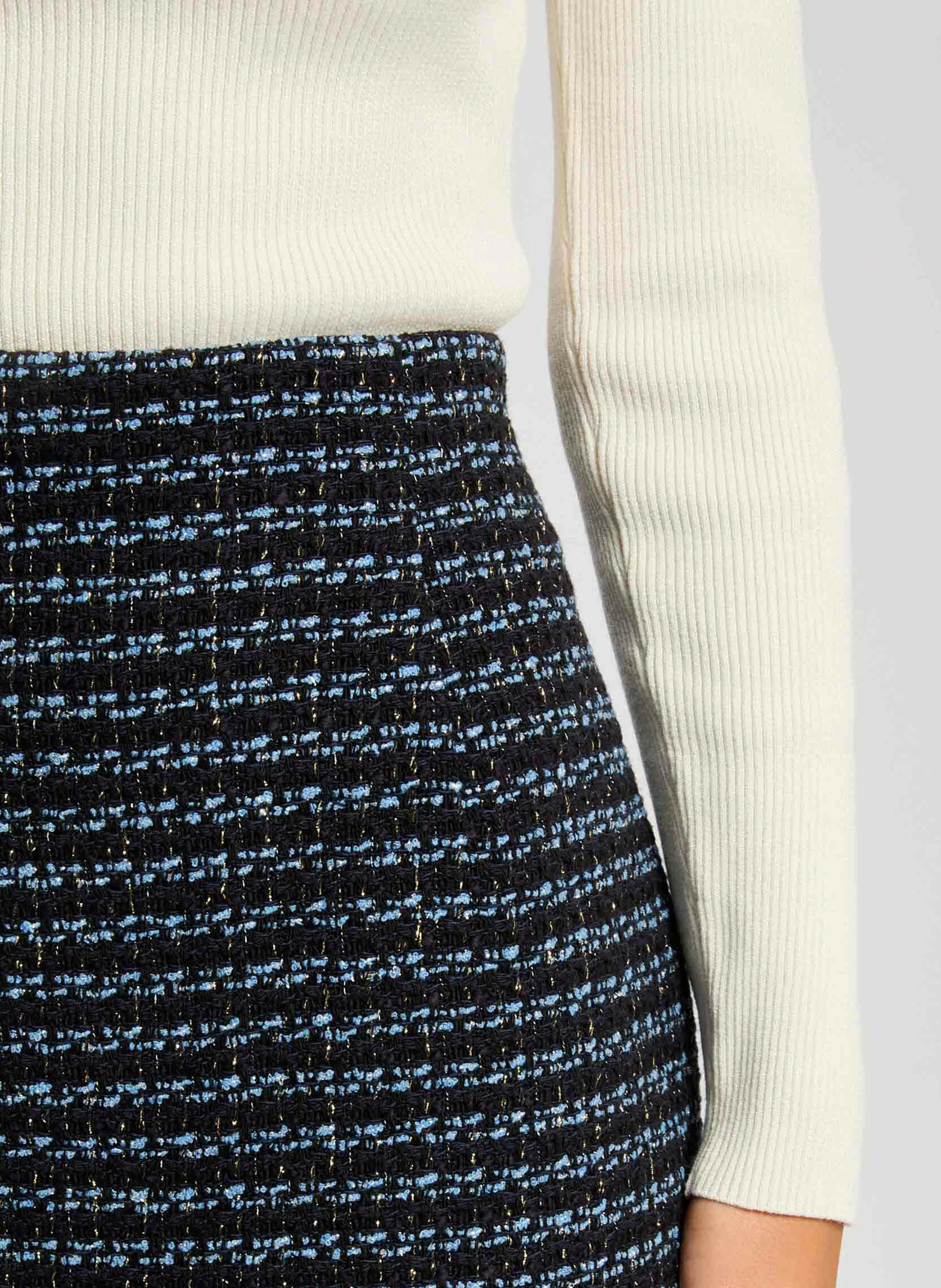 JKERO.F - Jupe court effet tweed| Multicolore
