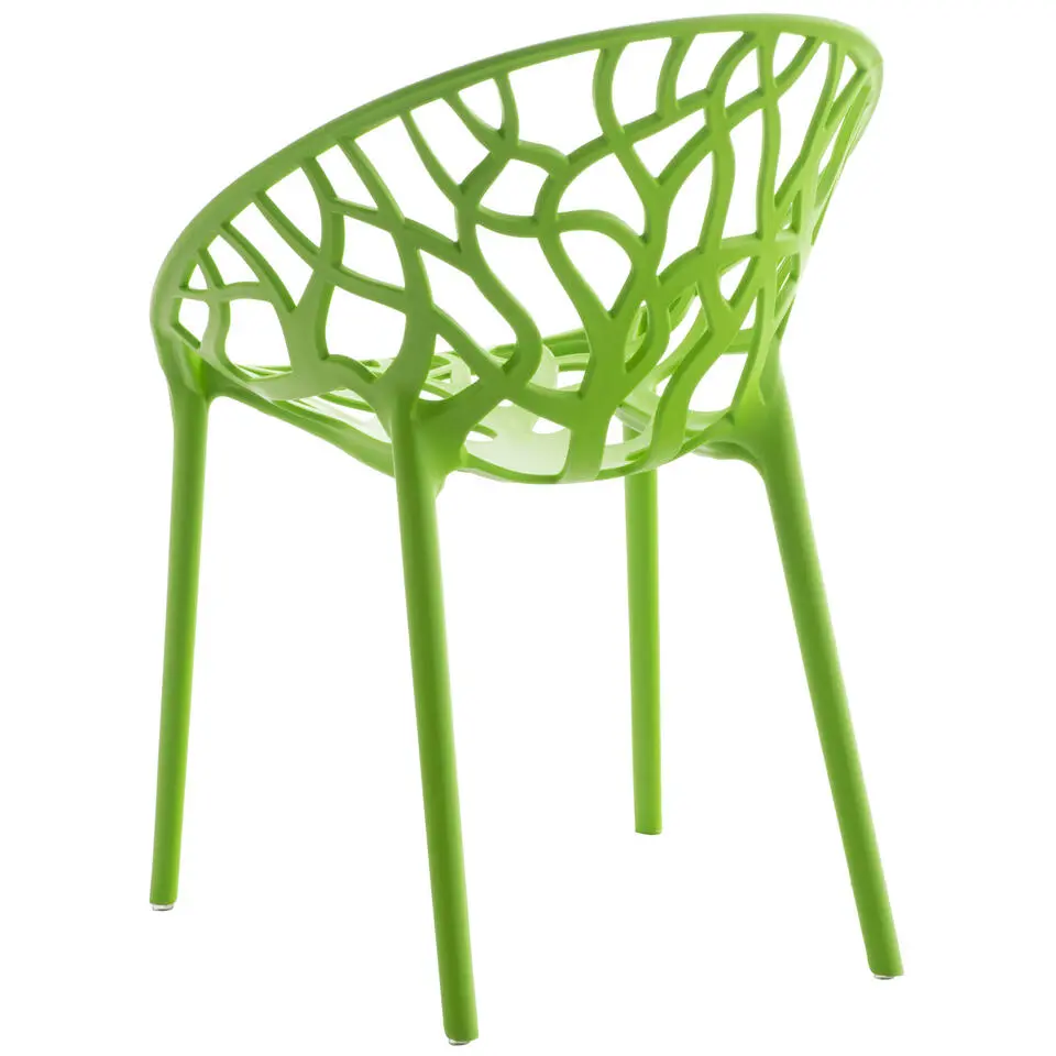 CLP Set van 4 Tuinstoel Hope Kunststof - groen