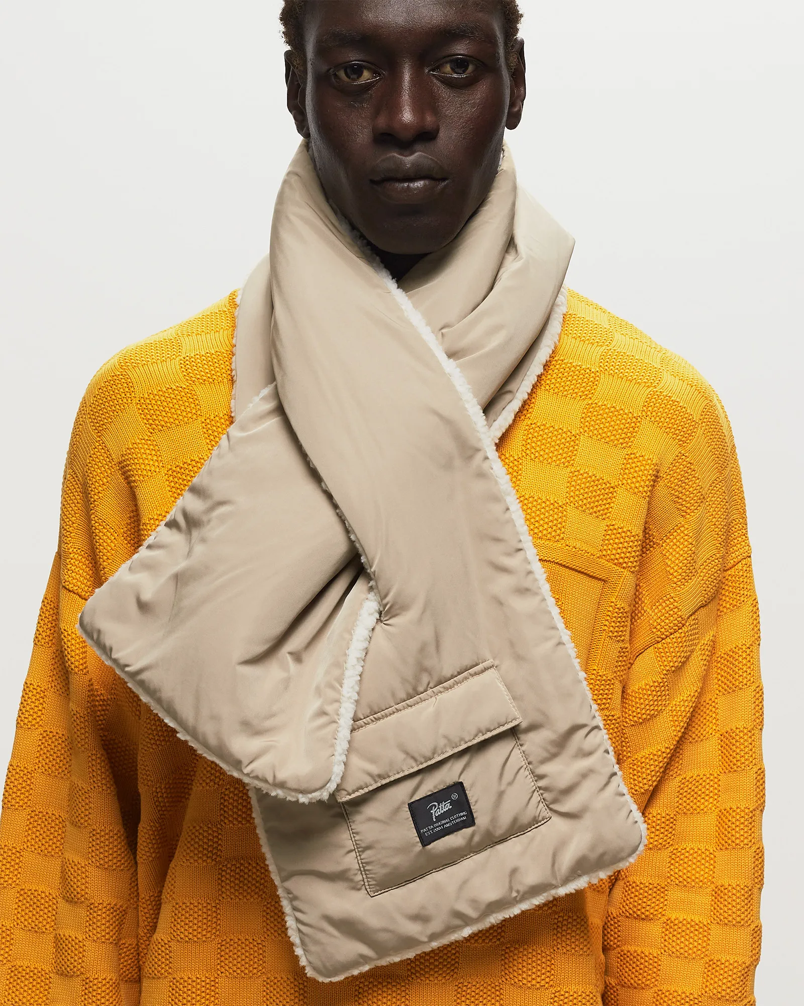 PATTA REVERSIBLE SHERPA FLEECE SCARF