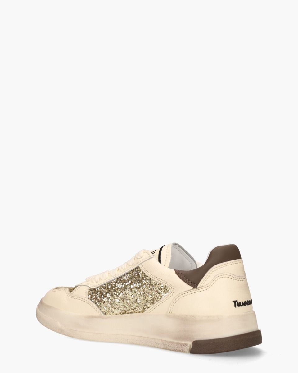 Ghoud Tweener Low Off-White/Goud Damessneakers