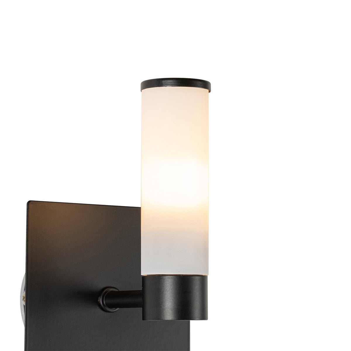 Moderne badkamerwandlamp, zwart, IP44 - Bad