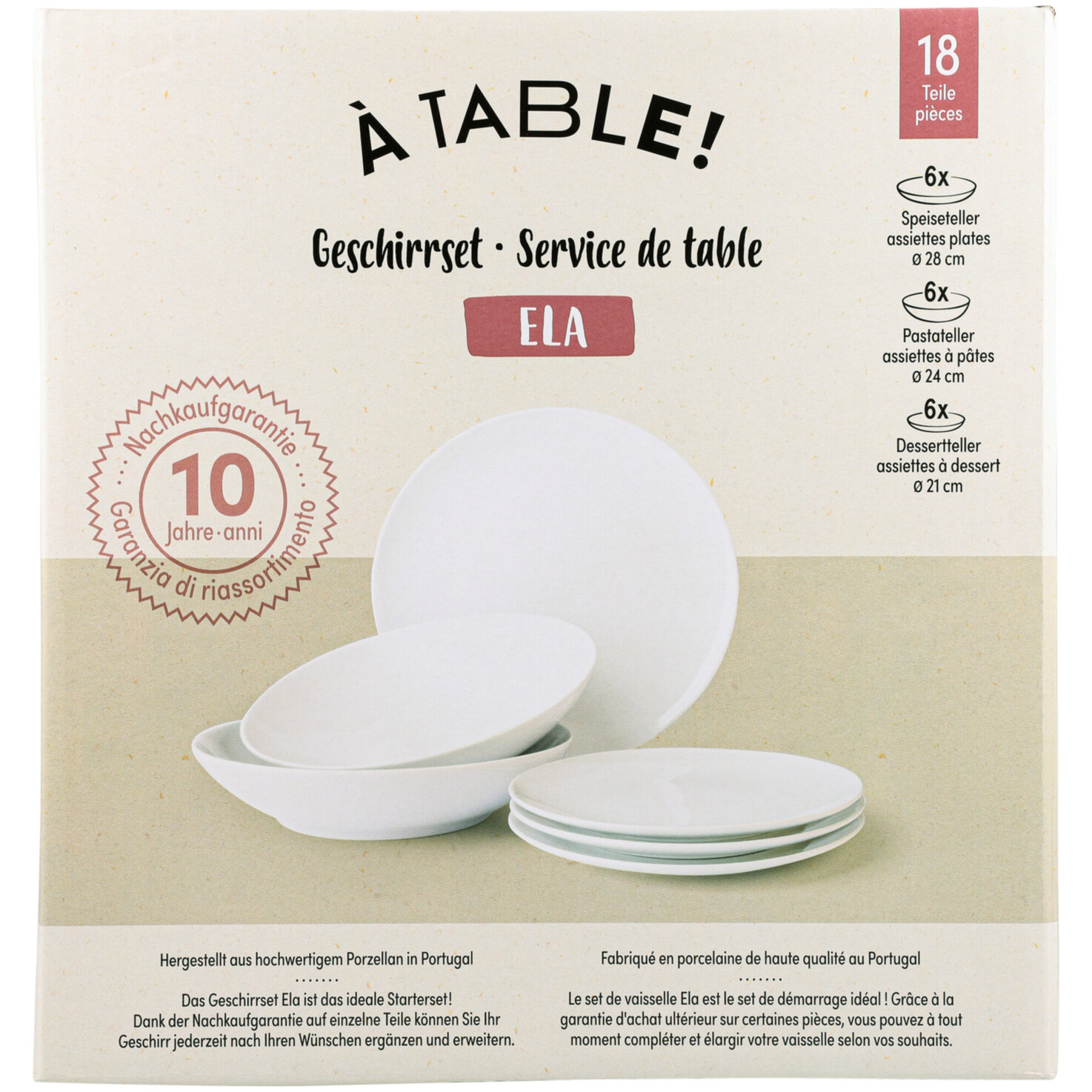 À Table! Geschirrset Ela 18-teilig