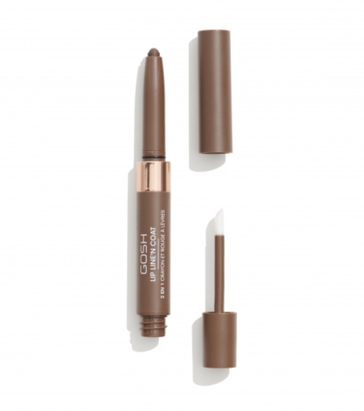 Gosh - Batom 2 em 1 Lip Line'n Coat - 005: Brown Sugar