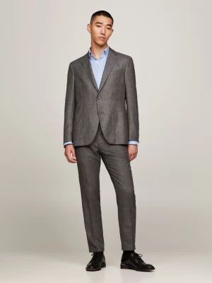Blazer de corte regular em mistura de lã italiana