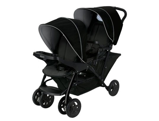 GRACO - Poussette double stadium duo noir/gris