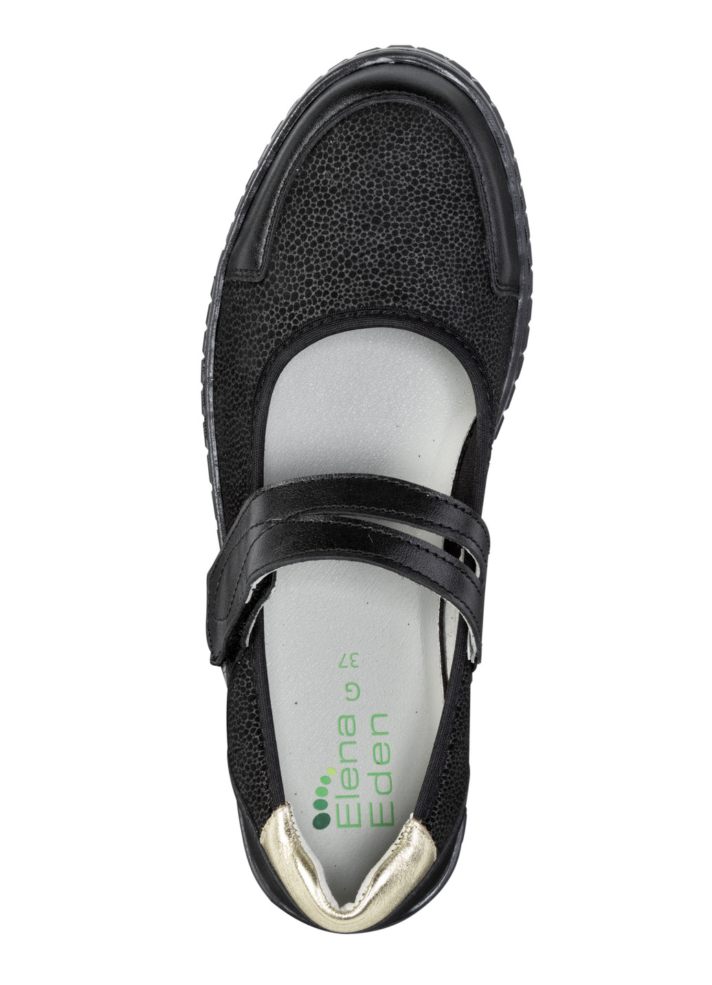 ELENA EDEN Slipper aus Nappaleder und Stretchmaterial