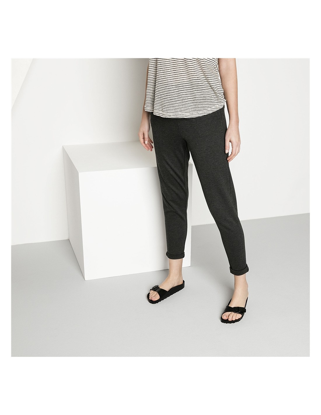 birkenstock Claquettes Mixte Madrid Eva caoutchouc noir
