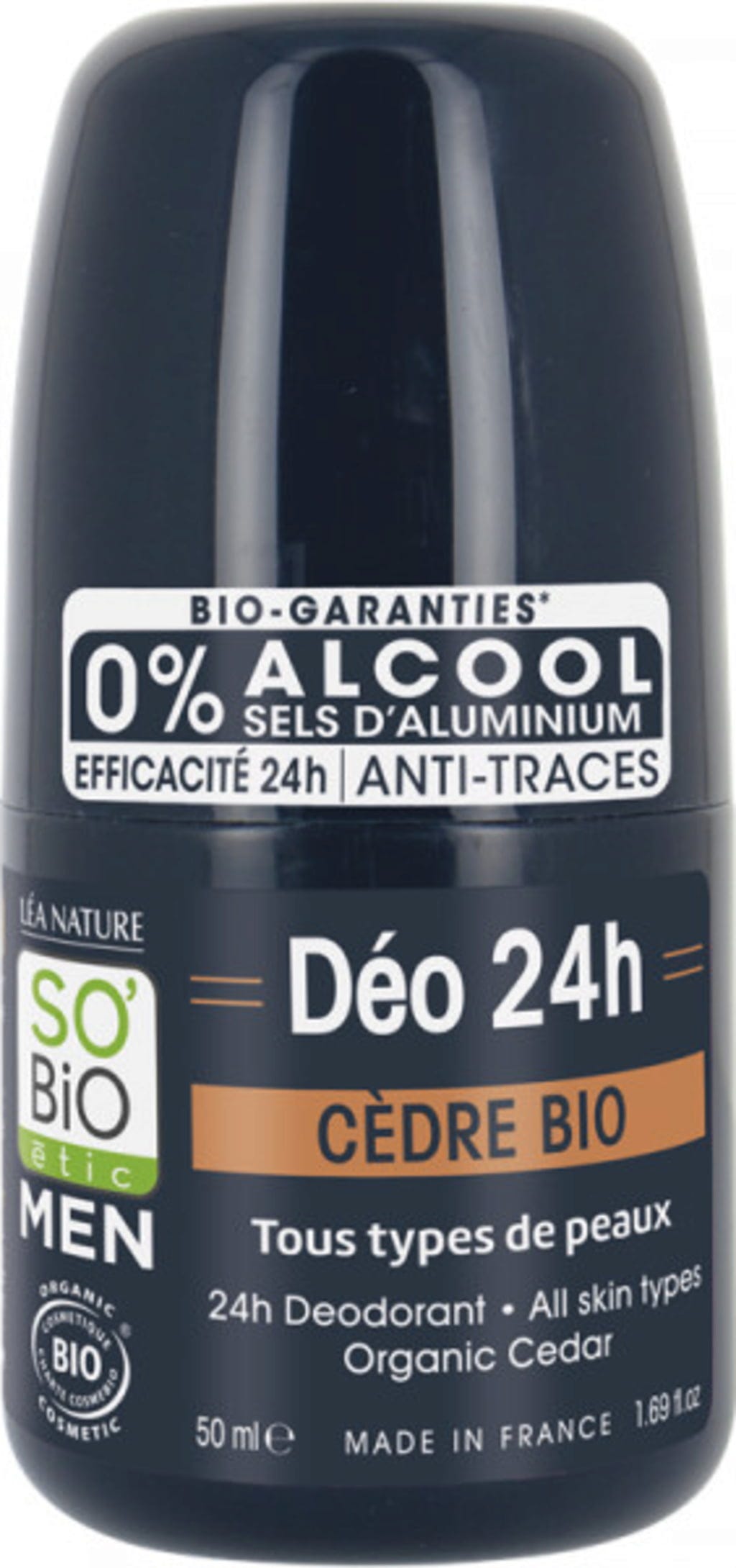 LÉA NATURE SO BiO étic  MEN Deo Roll-on Zeder, 50 ml