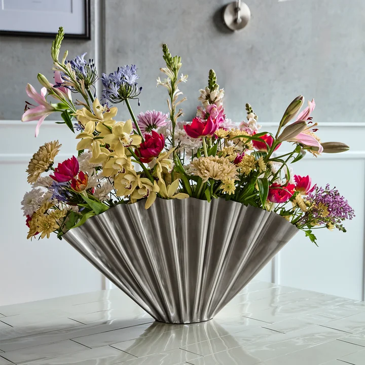House Doctor - Flood Vase H 13 x Ø 12.5 cm, antikbraun