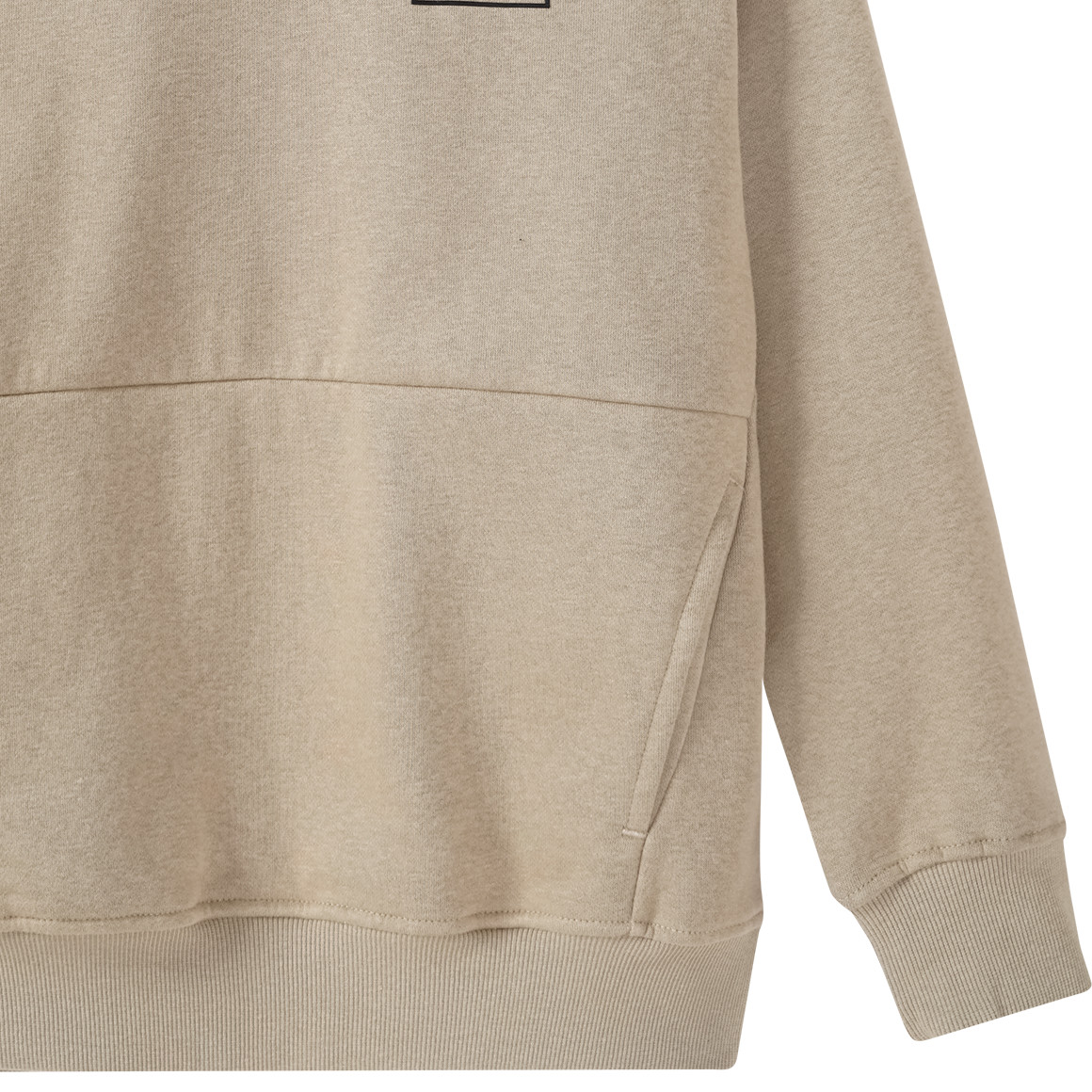 Yigga Jungen Hoodie mit Backprint hellbraun