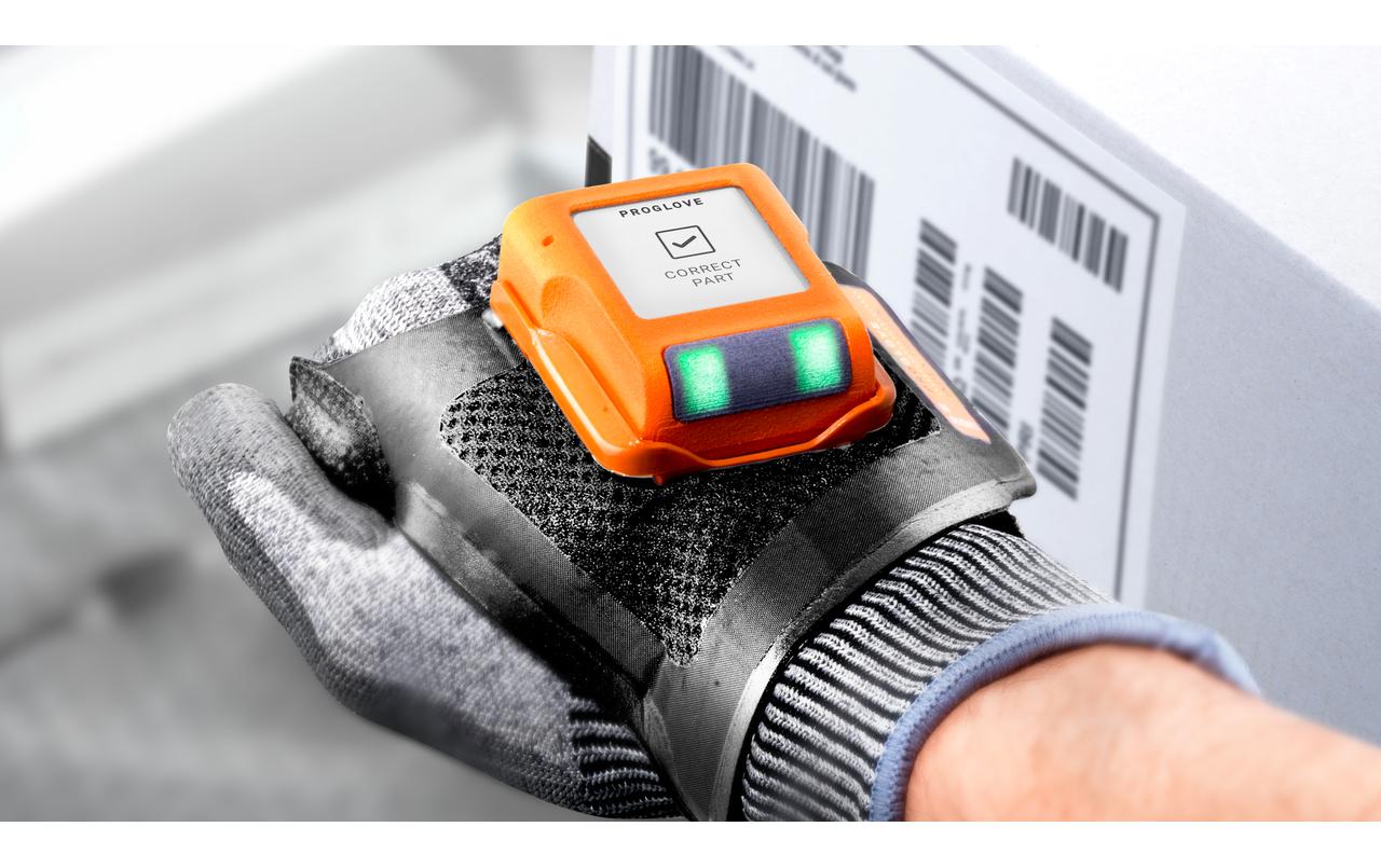 Barcode Scanner MARK Display<br>Wearable Barcode Scanner mit E-Ink-Display