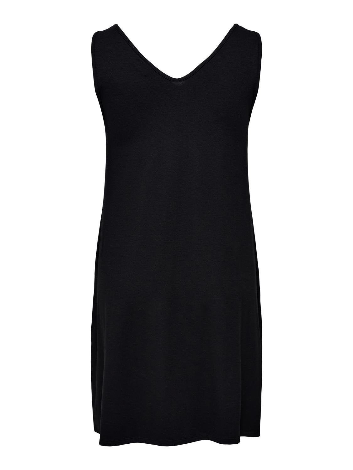 CARSIERA Langes Kleid Black